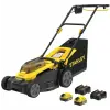  Stanley akkumulátoros fűnyíró 37 cm, 2x4Ah SCMWP3701M2