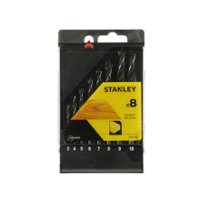 Stanley FÚRÓSZÁRKÉSZLET 3-10MM FÁHOZ 8DB-OS barkácsgép tartozék