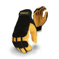 Stanley Marhabőr munkavédelmi kesztyű, nagy tapadású ujj és tenyérfedés, 10-es méret, STANLEY