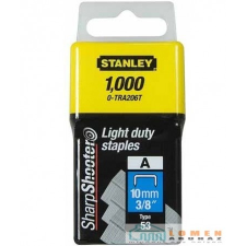 Stanley TŰZŐKAPOCS STANLEY A-TRA206T10MM/1000 gemkapocs, tűzőkapocs