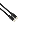 STANSSON CZ-255-D USB-C apa - USB-C apa 3.2 Adat és töltőkábel - Fekete (3m) (CZ-255-D)