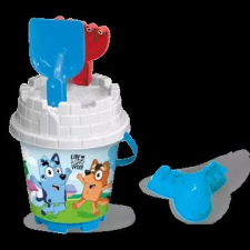 STAR Bluey: homokozó készlet vödörrel - 4 db-os homokozójáték