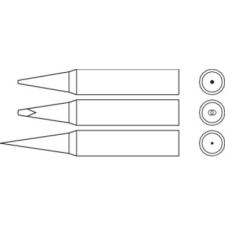 Star Tec ST 804 és SC60 forrasztópákához való ceruzahegy formájú, központosított csúcs pákahegy, forrasztóhegy 1.0 mm (80154) forrasztási tartozék