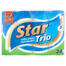 Star Trio 3 rétegű Toalettpapír 24 tekercs higiéniai papíráru