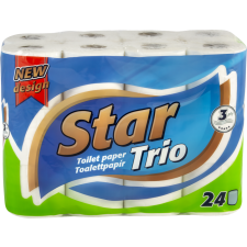 Star Trio WC papír 24tekercses 3rétegű higiéniai papíráru
