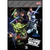  Star Wars/Clone Wars, Yoda 1. osztályos vonalas füzet, A5/14-32 - Unipap