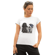  Star wars darth vader & r2-d2 - Női Póló