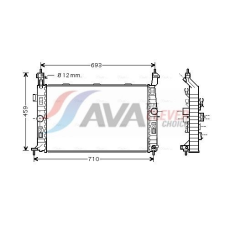 STARLINE hűtő, motorhűtés Starline OL2345 autóalkatrész