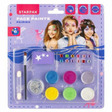 Starpak 6 színű arc- és testfesték - Fairies - glitterrel (528373) szépségszalon