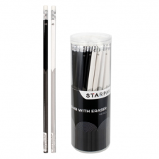 Starpak Black and White HB grafit ceruza radírral ceruza