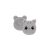 Starpak Kitty Plus cicás pénztárca - szürke, pink (550884)