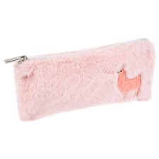 Starpak Lámás szőrmés tolltartó, neszesszer - Pink tolltartó