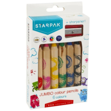Starpak Monsters JUMBO 6 db-os színesceruza készlet színes ceruza