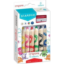 Starpak Monsters JUMBO 6 db-os Színesceruza Készlet (STK KRE100) színes ceruza