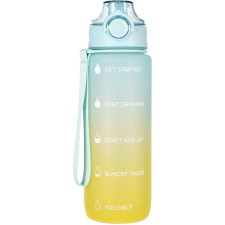 Starpak Motivációs kulacs, 750 ml, zöld-kék, Starpak kulacs, kulacstartó