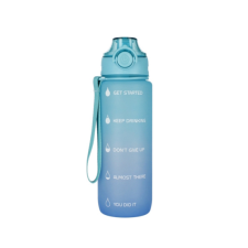 Starpak Ombre tritán kulacs 750 ml - kék kulacs, kulacstartó