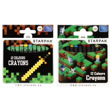 Starpak Pixel Game 12 színű zsírkréta - kétféle kréta