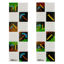 Starpak Pixel Game 6 db-os füzetcímke - kétféle információs címke