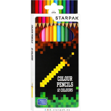 Starpak Pixel Game Háromszög Színesceruza Készlet - 12 db-os (ET821338/ALL) színes ceruza