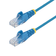 Startech - 25 cm-es kék vékony CAT6 Ethernet kábel - N6PAT25CMBLS kábel és adapter