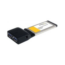 Startech 2 Port ExpressCard SuperSpeed USB 3.0 Card Adapter kábel és adapter