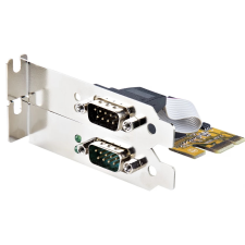 Startech 2-Port PCI Express Serial Card kábel és adapter