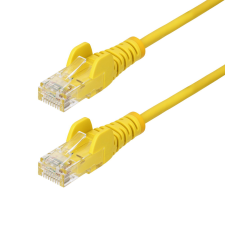 Startech - 3 m-es sárga vékony CAT6 Ethernet kábel - N6PAT300CMYLS kábel és adapter