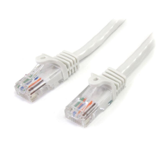 Startech - 45PAT1MWH UTP CAT5E patch kábel 1m Fehér kábel és adapter
