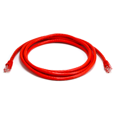 Startech - 45PAT50CMRD UTP CAT5e Patch kábel 0.5m Piros kábel és adapter