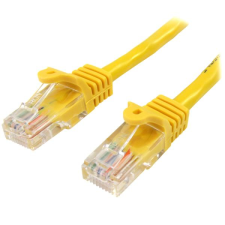 Startech - 45PAT50CMYL UTP CAT5e Patch kábel 0.5m Sárga kábel és adapter
