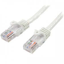 Startech - 45PAT5MWH UTP CAT5e Patch kábel 5m Fehér kábel és adapter