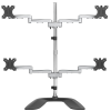 Startech ARMQUADSS 32" LCD TV/Monitor asztali tartó - Fekete (4 kijelző)