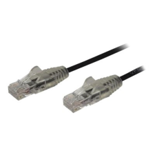 Startech .com 0.5 m CAT6 Cable - Slim CAT6 Patch Cord - Black - Snagless RJ45 Connectors - Gigabit Ethernet Cable - 28 AWG (N6PAT50CMBKS) - patch cable - 50 cm - black (N6PAT50CMBKS) kábel és adapter