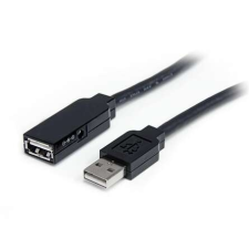 Startech .com 10m, USB2.0 - USB2.0 USB kábel USB A Fekete kábel és adapter