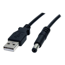 Startech .com 3 ft USB to Type M Barrel 5V DC Power Cable - Power cable - USB (power only) (M) to DC jack 5.5 mm (M) - 3 ft - molded - black - USB2TYPEM - power cable - 91 cm (USB2TYPEM) kábel és adapter