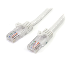 Startech .com 45PAT1MWH hálózati kábel Fehér 1 M Cat5e U/UTP (UTP) (45PAT1MWH) kábel és adapter