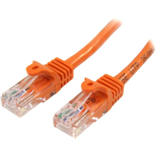 Startech .com 45PAT50CMOR hálózati kábel Narancssárga 0,5 M Cat5e U/UTP (UTP) (45PAT50CMOR) kábel és adapter