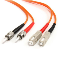 Startech .com FIBSTSC2 száloptikás kábel 2 M ST SC OM1 Narancssárga (FIBSTSC2) kábel és adapter