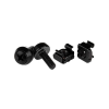 StarTech com Startech.com M5 x 12mm Screws and Cage Nuts csavar és anya 100db fekete (CABSCREWM52B)