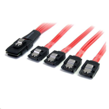 StarTech com StarTech.com SAS -&gt; 4x SATA kábel piros (SAS8087S450) kábel és adapter