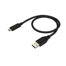 StarTech com Startech.com USB-A - USB Type-C adat- és töltőkábel 0.5m fekete (USB31AC50CM) (USB31AC50CM) mobiltelefon kellék