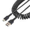 StarTech com Startech.com USB-A - USB Type-C spirál adat- és töltőkábel 1m fekete (R2ACC-1M-USB-CABLE) (R2ACC-1M-USB-CABLE)