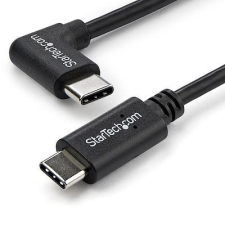 StarTech com Startech.com USB Type-C - USB Type-C (hajlított) adat- és töltőkábel 1m fekete (USB2CC1MR) kábel és adapter