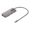 Startech .com USB C Multiport Adapter, 4K 60Hz HDMI Video, 3 Pt 5Gbps USB-A Hub, 100W Power Delivery Pass-Through, GbE, SD/MicroSD, USB Type-C Mini Travel Dock, 12" / 30cm Cable - USB C Laptop Docking Station - docking station - USB-C / Thunderbolt 3 / Thu (115B-USBC-MULTIPORT)
