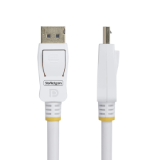 Startech DisplayPort 1.2/1.2a Összekötő Fehér 3m DP12-CABLE-10FTW kábel és adapter
