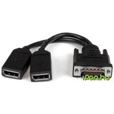 Startech DisplayPort DMS-59 Átalakító Fekete 20cm DMSDPDP1 kábel és adapter