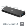 Startech dockingstation Dual Monitor USB 3.0 - HDMI - 4K Display Port (USB3DOCKHDPC)