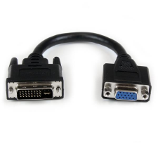 Startech DVI-I apa - VGA anya adapter - Fekete kábel és adapter