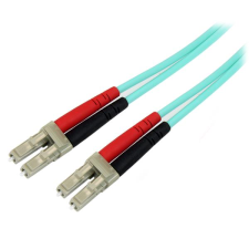 Startech - Fiber Optic Cable - 10 Gb Aqua - Multimode Duplex 50/125 - LSZH - LC/LC - 3 m kábel és adapter