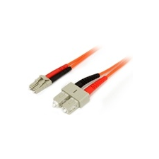Startech Fiber Optic LC Fiber Optic SC Átalakító Narancssárga 2m 50FIBLCSC2 kábel és adapter